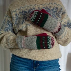 Wool and Fleece Mittens